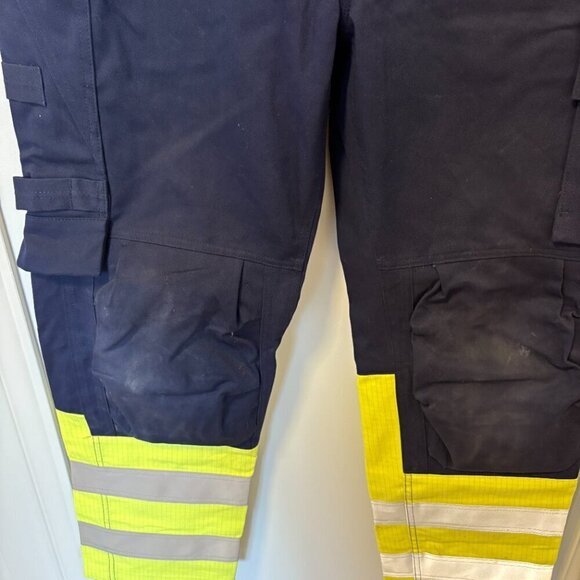 Blaklader Work Pants Mens 36X30 Navy Fire Rated Pockets Heavyweight Workwear - Picture 5 of 13